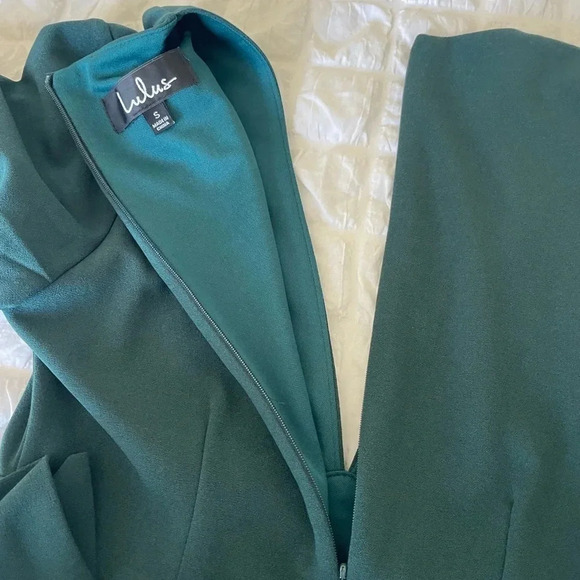 Lulus green front tie mini dress - Picture 7 of 8